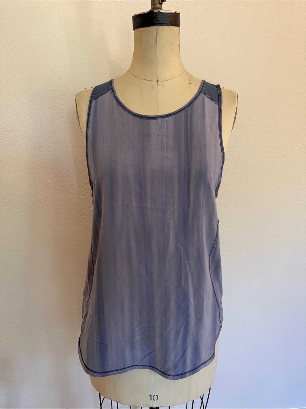 lululemon athletica Sculpt Tank Sheer Relaxed Tank Top in Dusty Blue